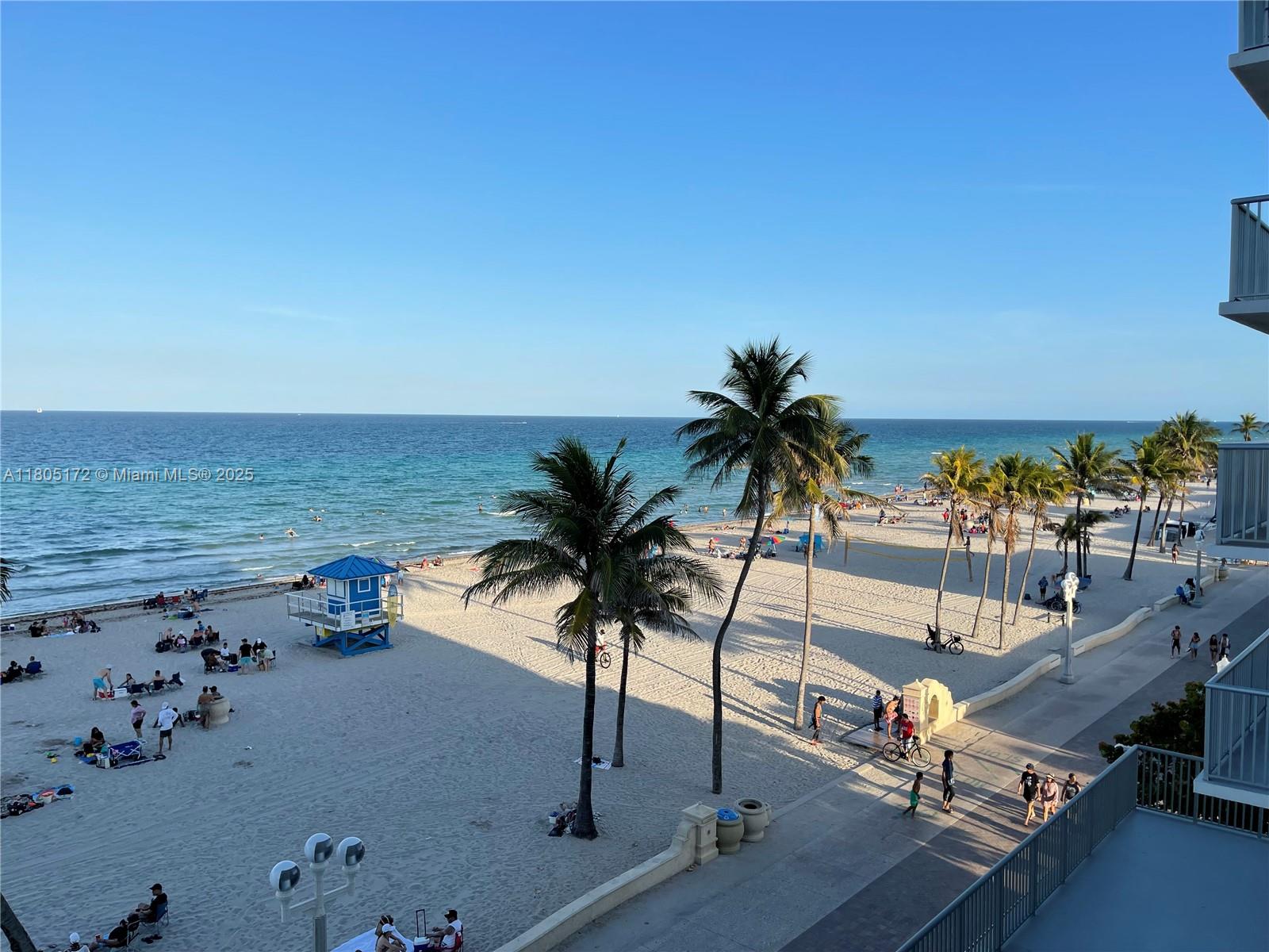 400 North Surf Road, Unit 504 Hollywood, FL 33019 - Photo 3 of 44 an ocean view with outdoor seating