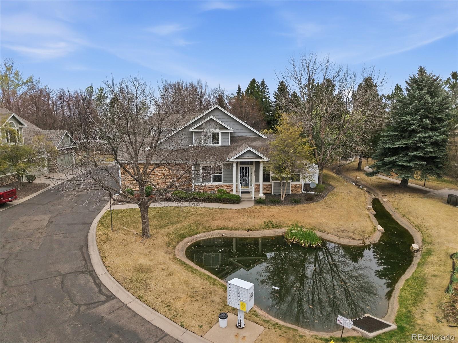 a view of a house with pool
