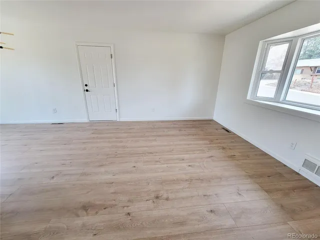 wooden floor in an empty room