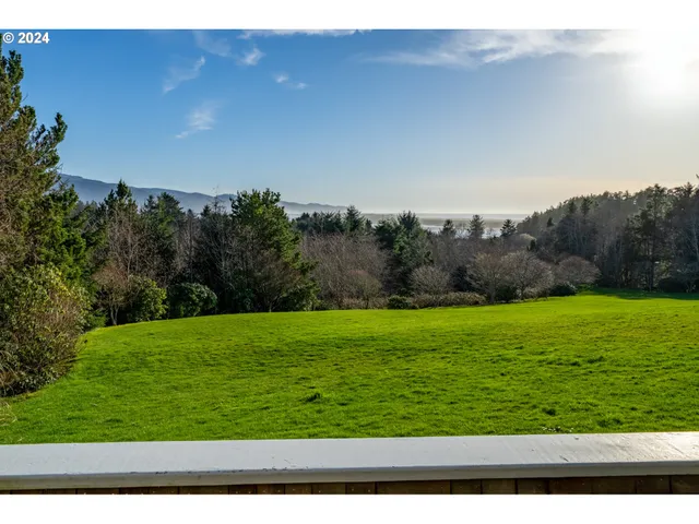 a view of a grassy field