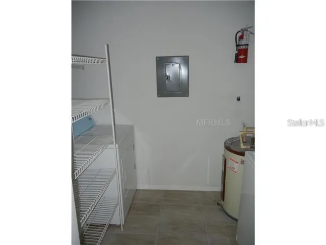 a view of a hallway with closet