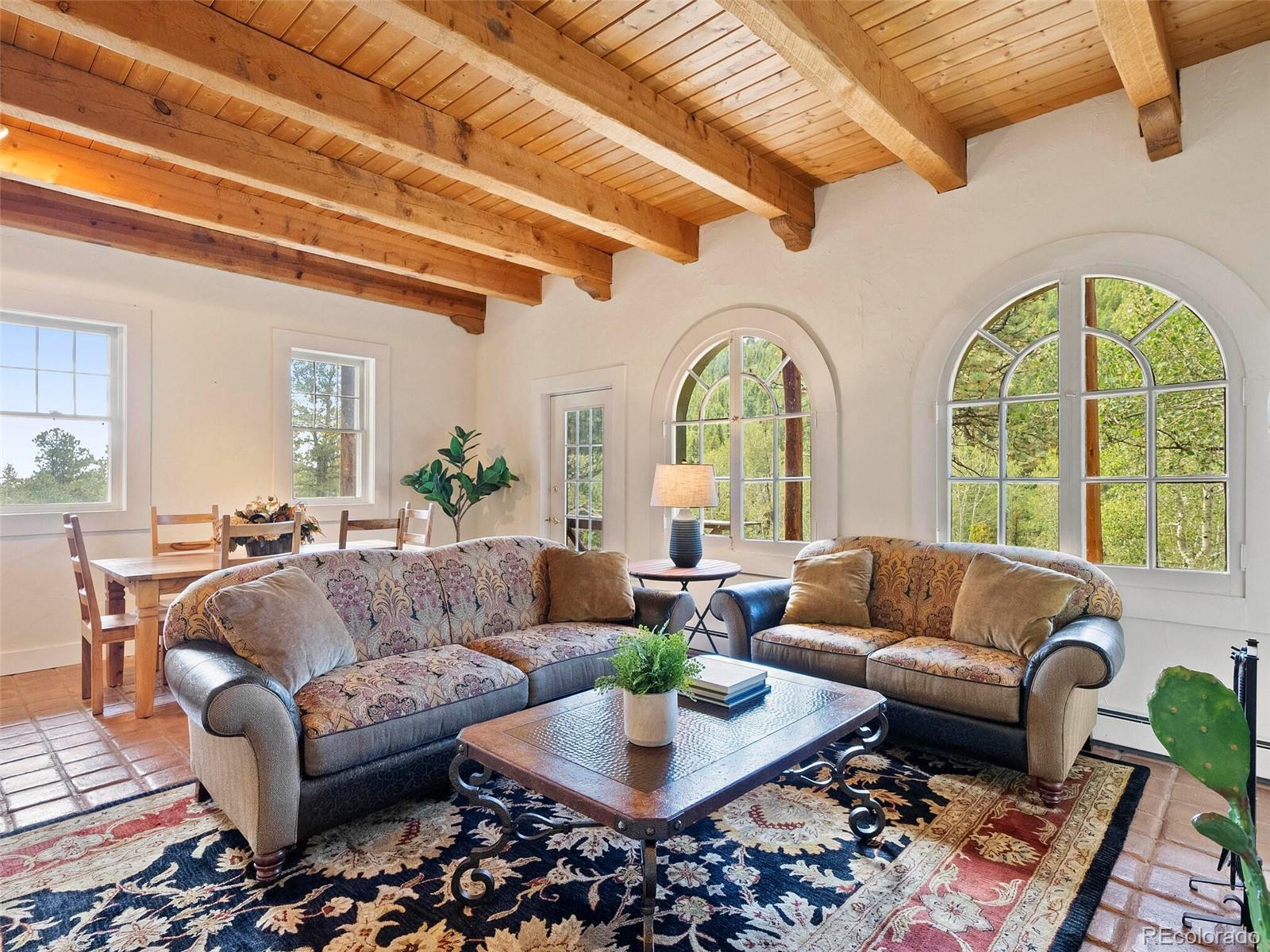 26795 Light Lane Conifer, CO 80433 - Photo 34 of 40 a living room with furniture and a large window