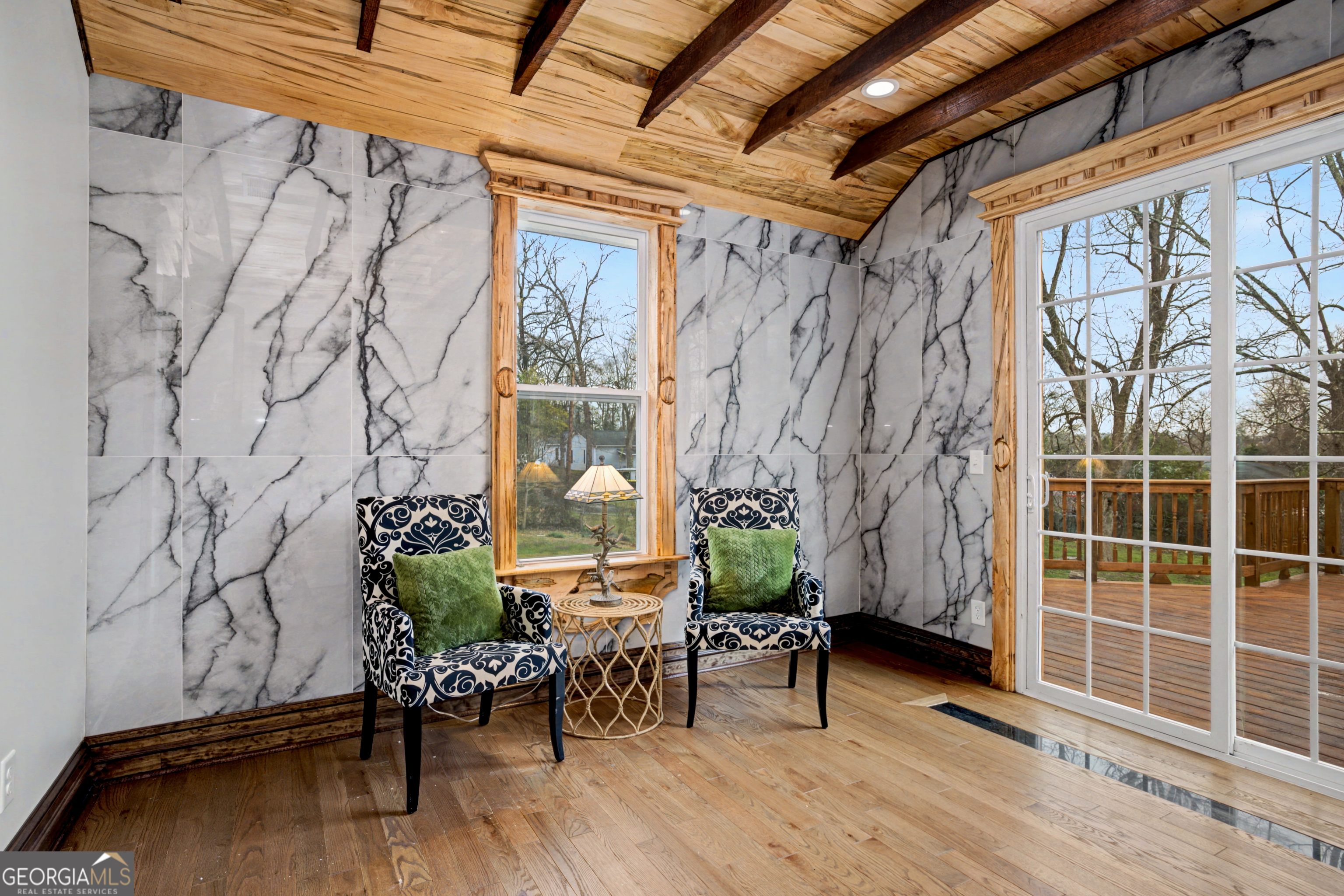 68 Spring Street Newnan, GA 30263 - Photo 22 of 48 a backyard of a house with table and chairs