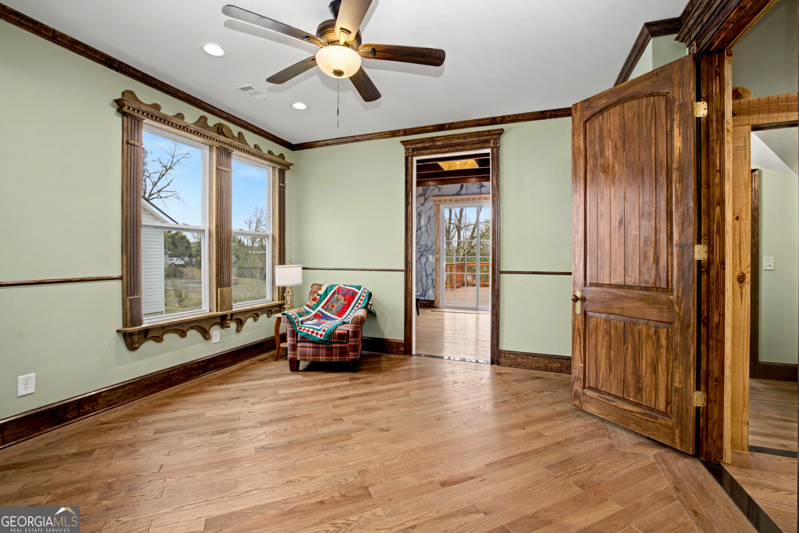 68 Spring Street Newnan, GA 30263 - Photo 26 of 48 a living room with stainless steel appliances furniture and a large window