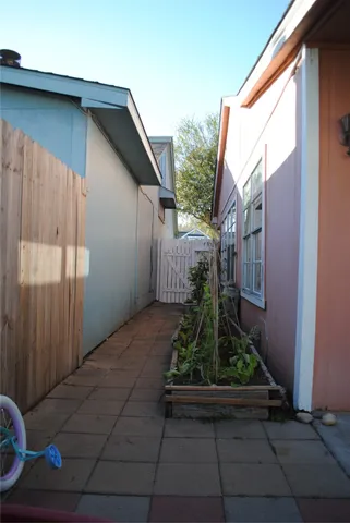 a backyard of a house