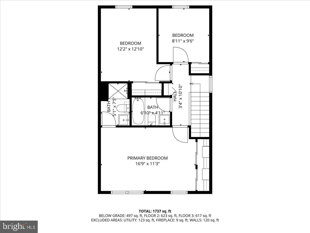 1936 Flowering Tree Terrace Silver Spring, MD 20902 - Photo 24 of 26 a picture of a bench in front of a wall