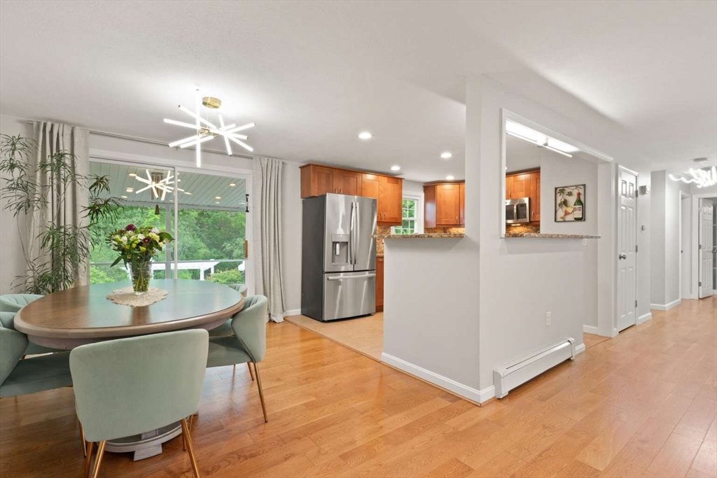 18 Winsor Road Billerica, MA 01821 - Photo 10 of 28 a dining room with furniture and a kitchen view