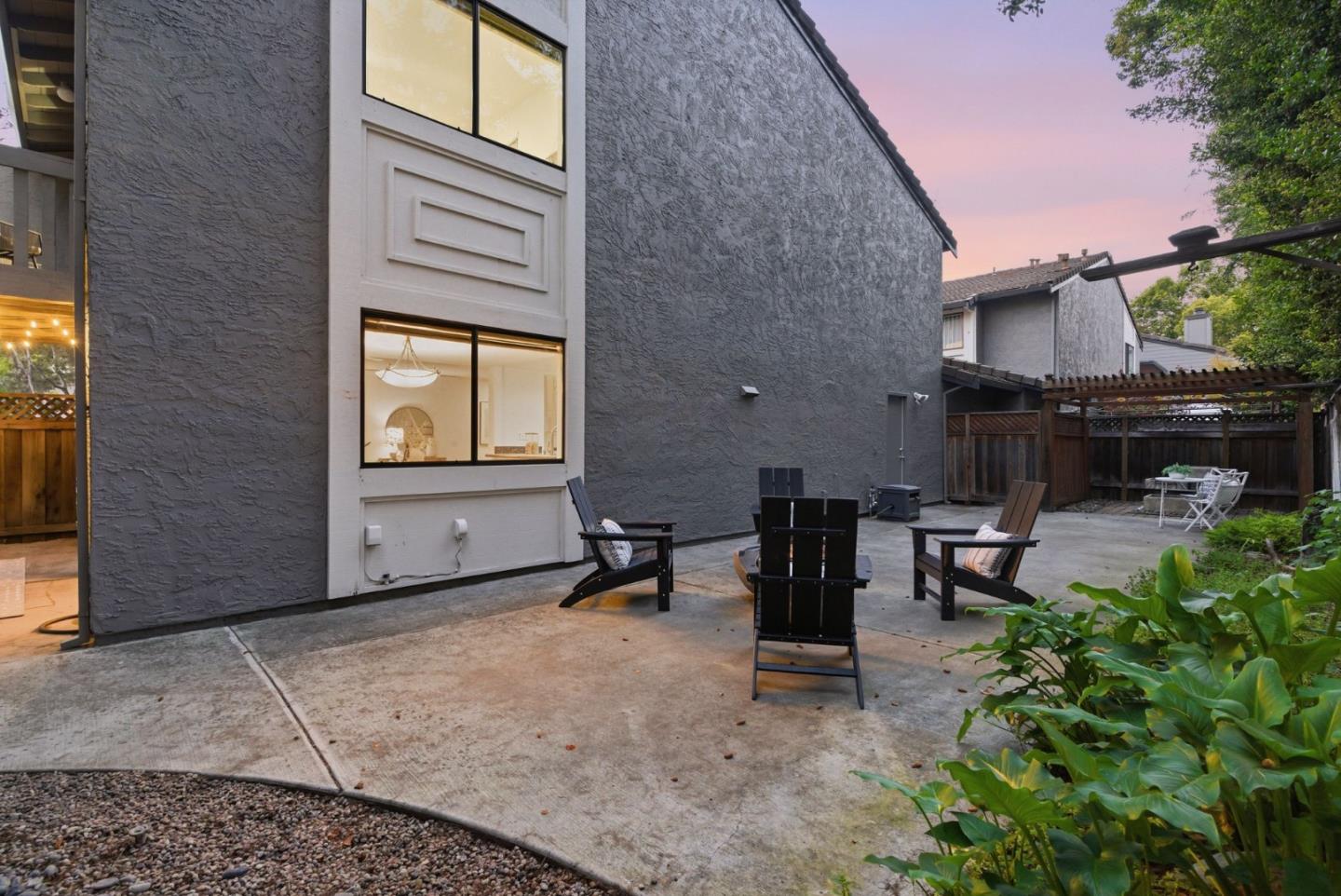 1144 Cherryview Lane San Jose, CA 95118 - Photo 46 of 77 a view of a patio with table and chairs and potted plants