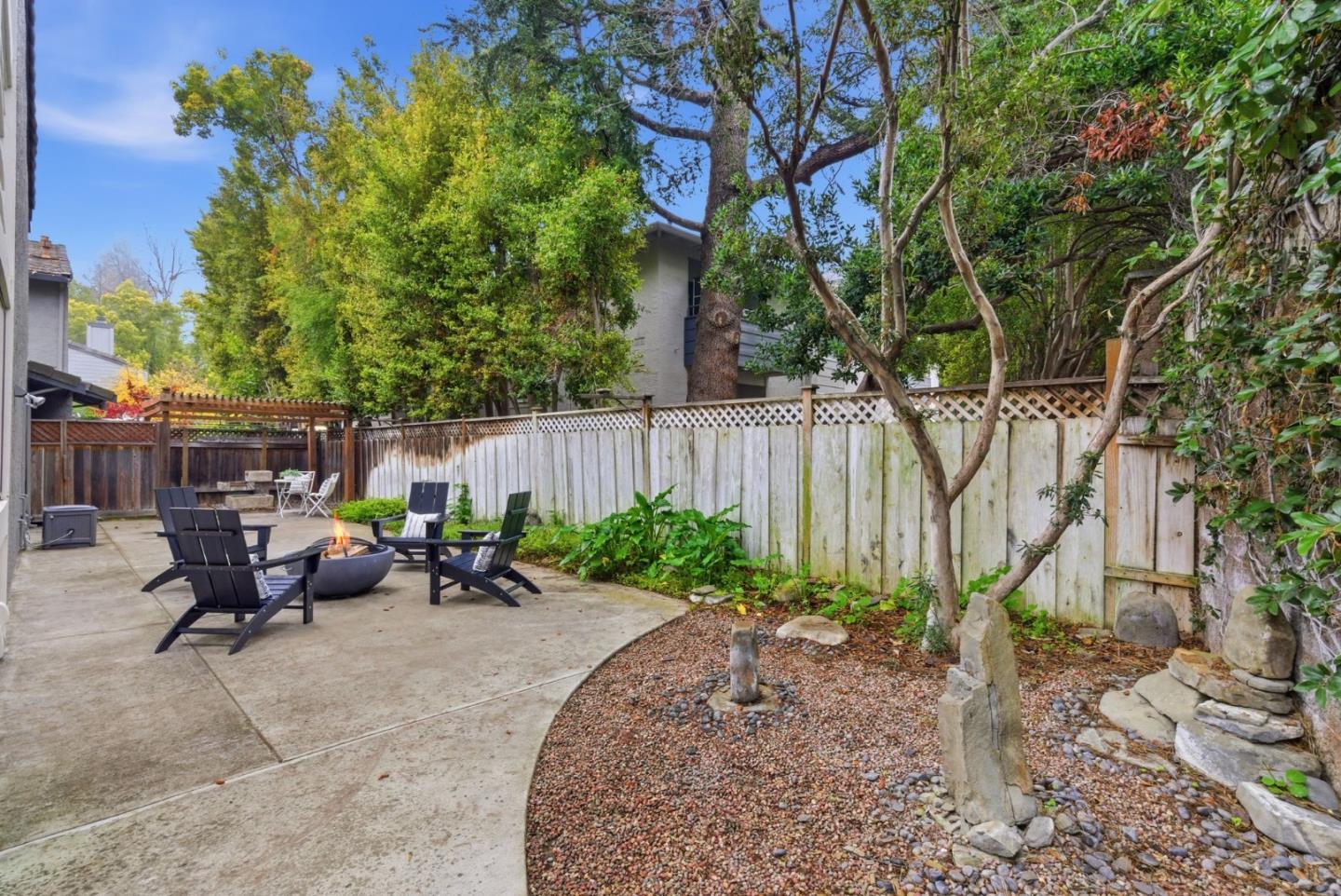 1144 Cherryview Lane San Jose, CA 95118 - Photo 59 of 77 a view of backyard with outdoor seating and trees