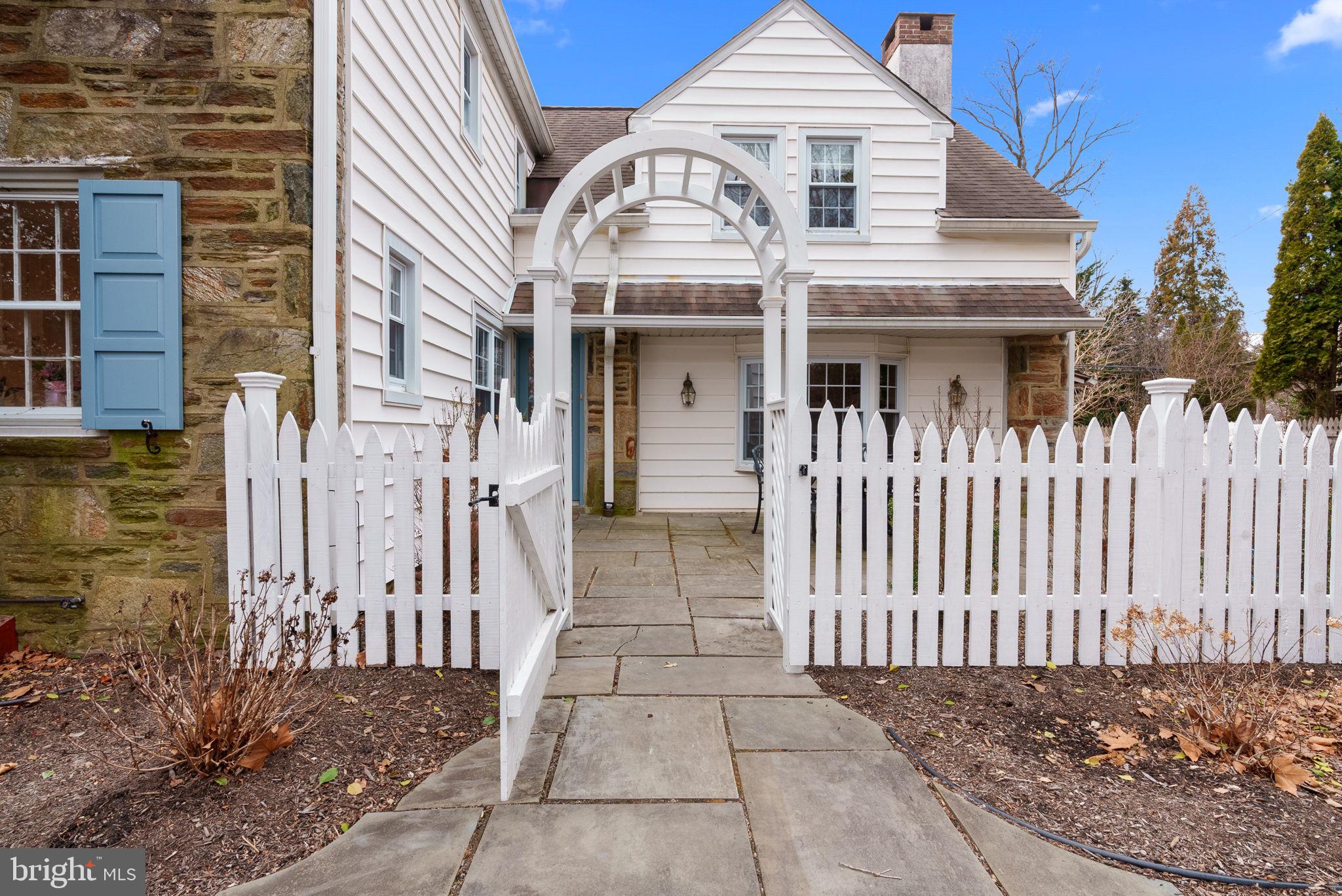 232 Fisher Road Jenkintown, PA 19046 - Photo 37 of 46 Gate to Side Entryway