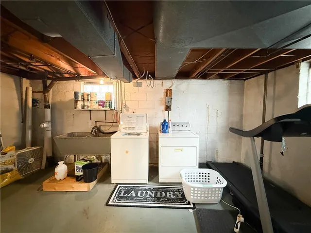 a room with storage and utility