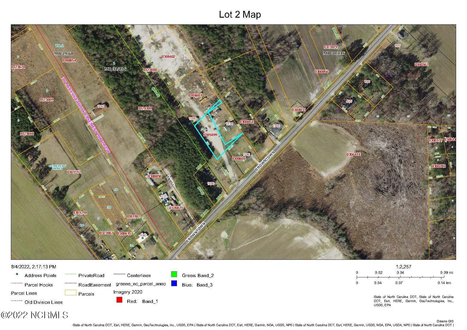 6 Browntown Road Snow Hill, NC 28580 - Photo 2 of 4 Lot 2 Map