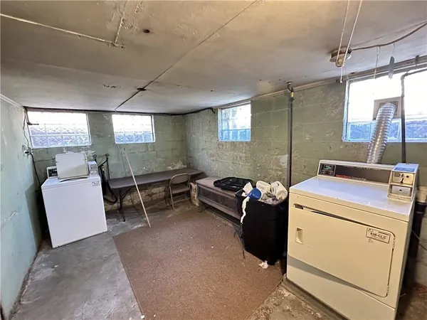 a room with storage and utility