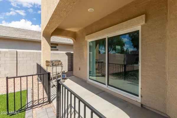 a view of a balcony