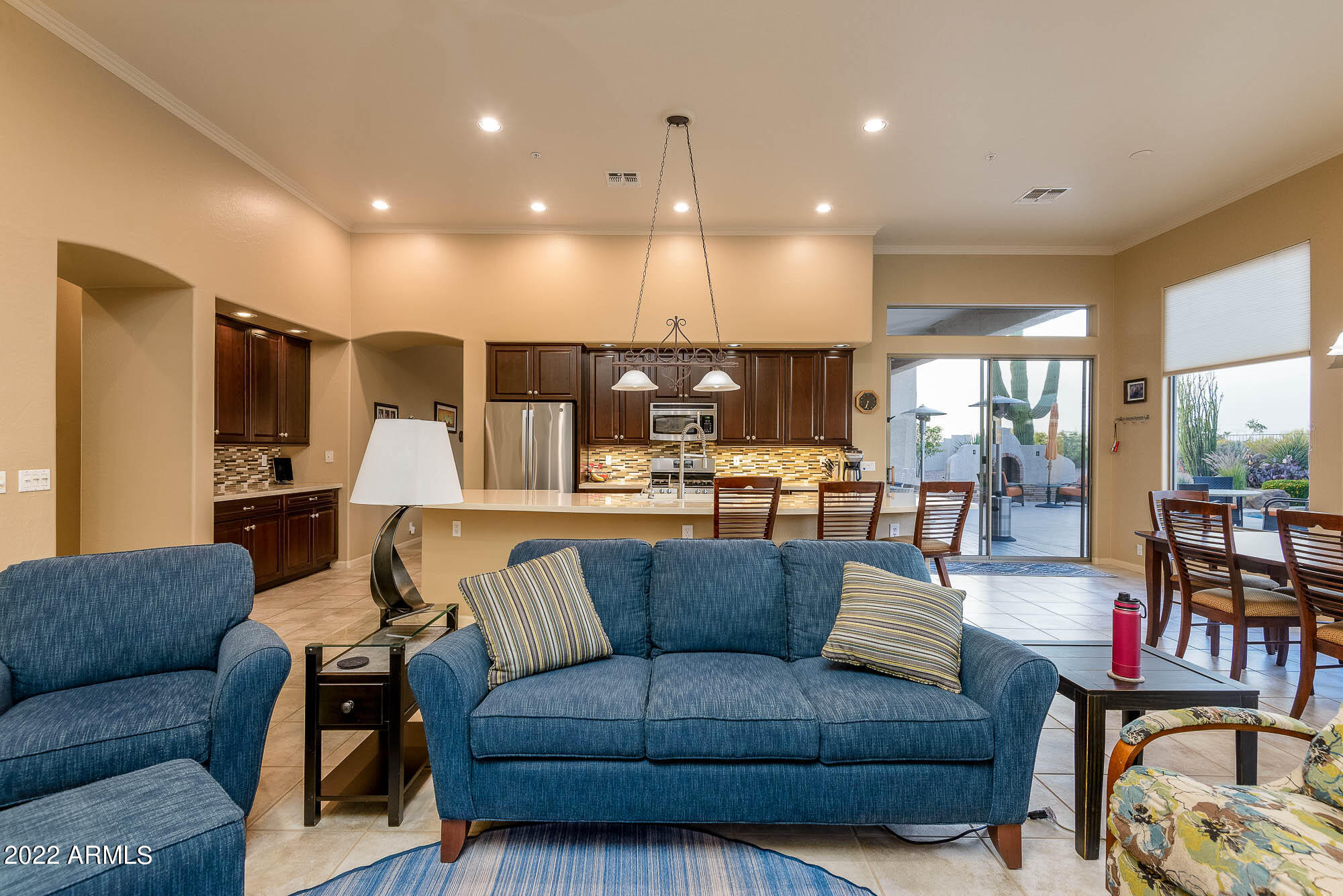 7754 East La Junta Road Scottsdale, AZ 85255 - Photo 28 of 72 a living room with furniture kitchen and a table