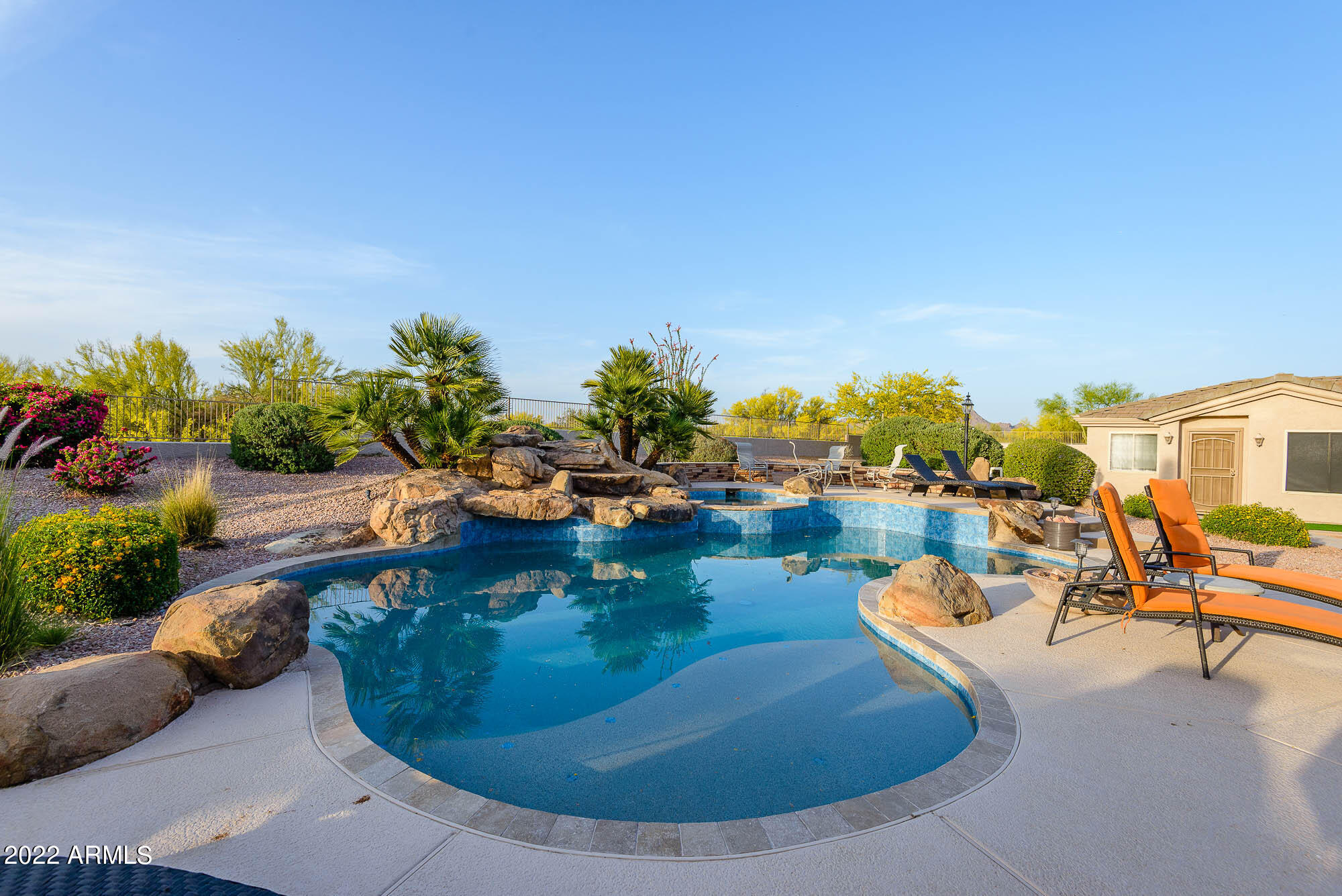 7754 East La Junta Road Scottsdale, AZ 85255 - Photo 57 of 72 a view of a swimming pool with lounge chair