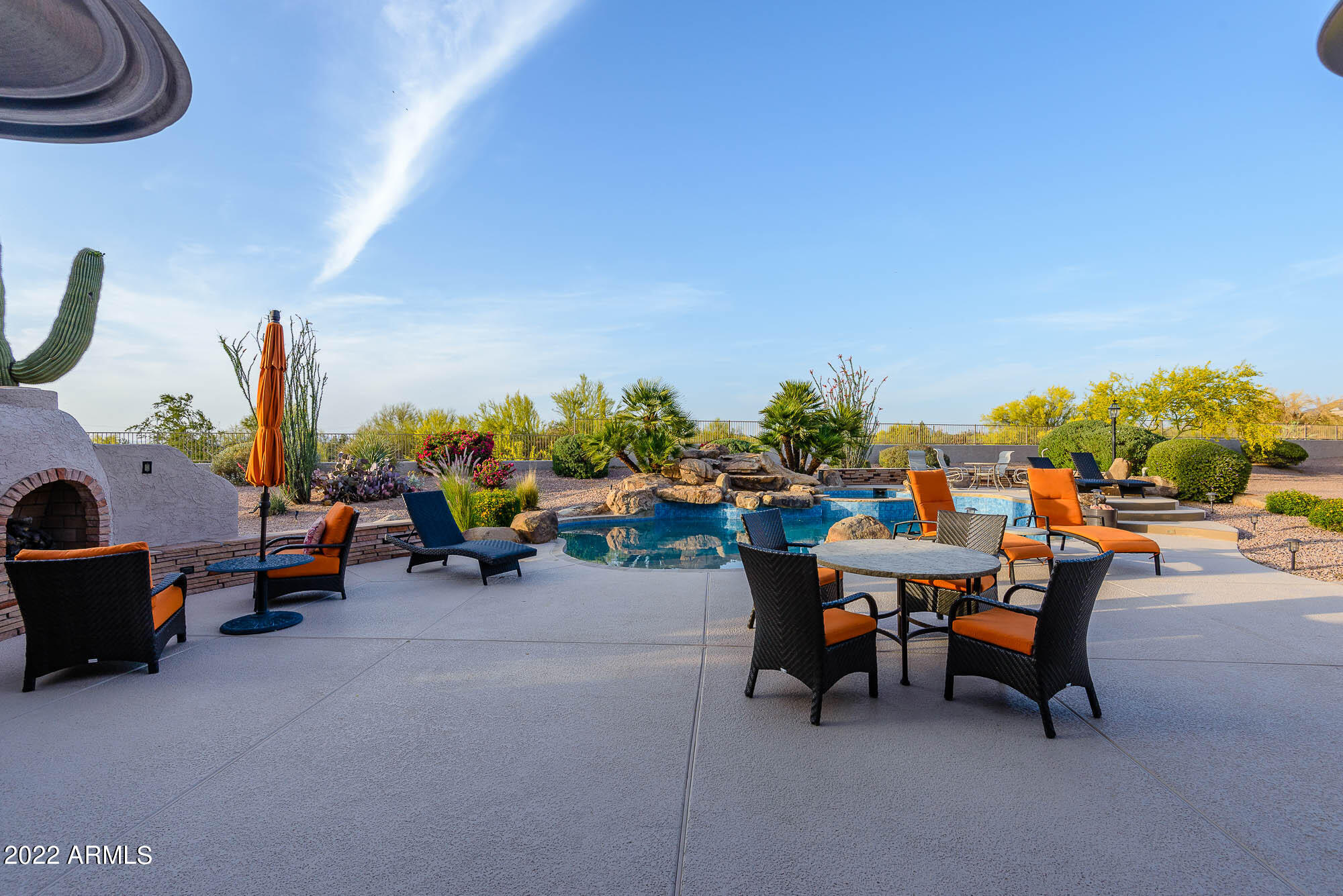 7754 East La Junta Road Scottsdale, AZ 85255 - Photo 58 of 72 a roof deck with table and chairs