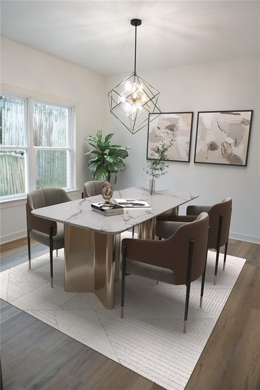 708 Rochelle Drive Southwest Atlanta, GA 30310 - Photo 8 of 24 a view of a dining room with furniture window and outside view