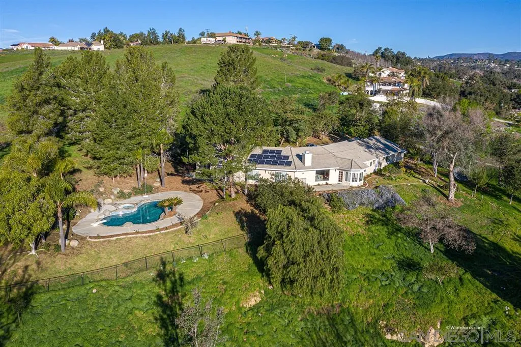1237 Live Oak Park Road South Fallbrook, CA 92028 - Photo 2 of 25 an aerial view of a house with a yard