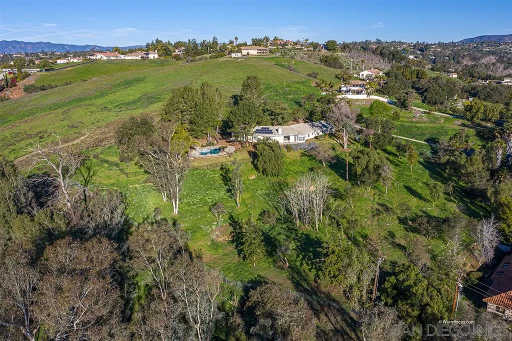 1237 Live Oak Park Road South Fallbrook, CA 92028 - Photo 3 of 25 an aerial view of residential houses with outdoor space and trees