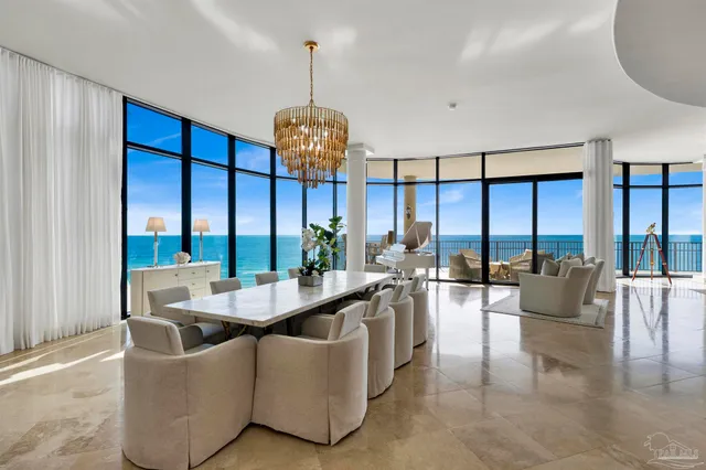 a view of balcony with city view