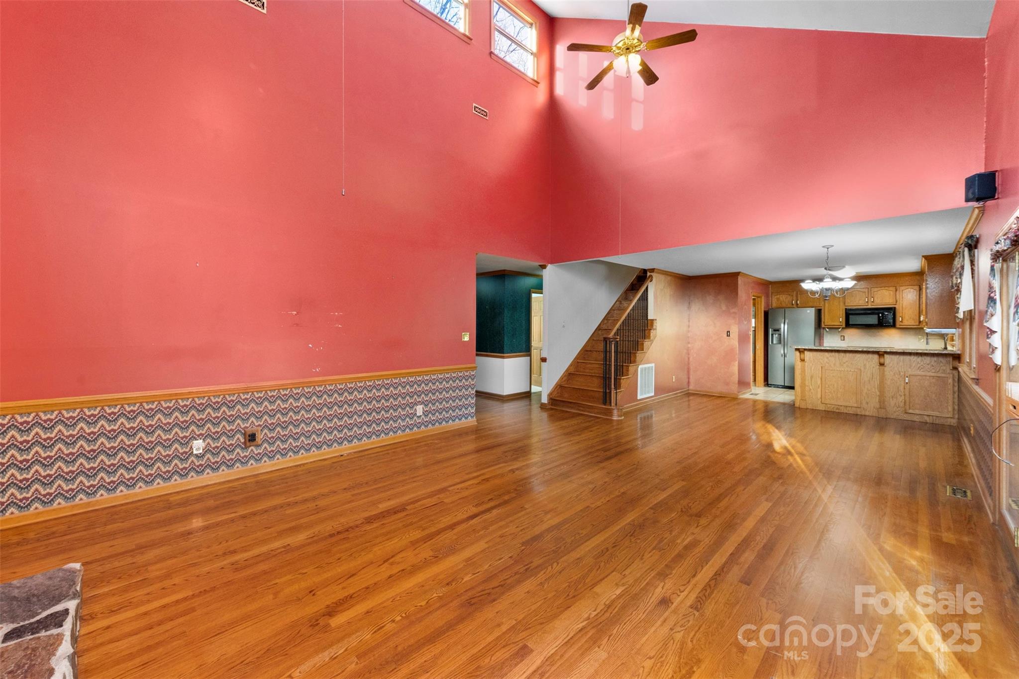 3026 Forbes Road Gastonia, NC 28056 - Photo 8 of 42 a view of a living room with wooden floor
