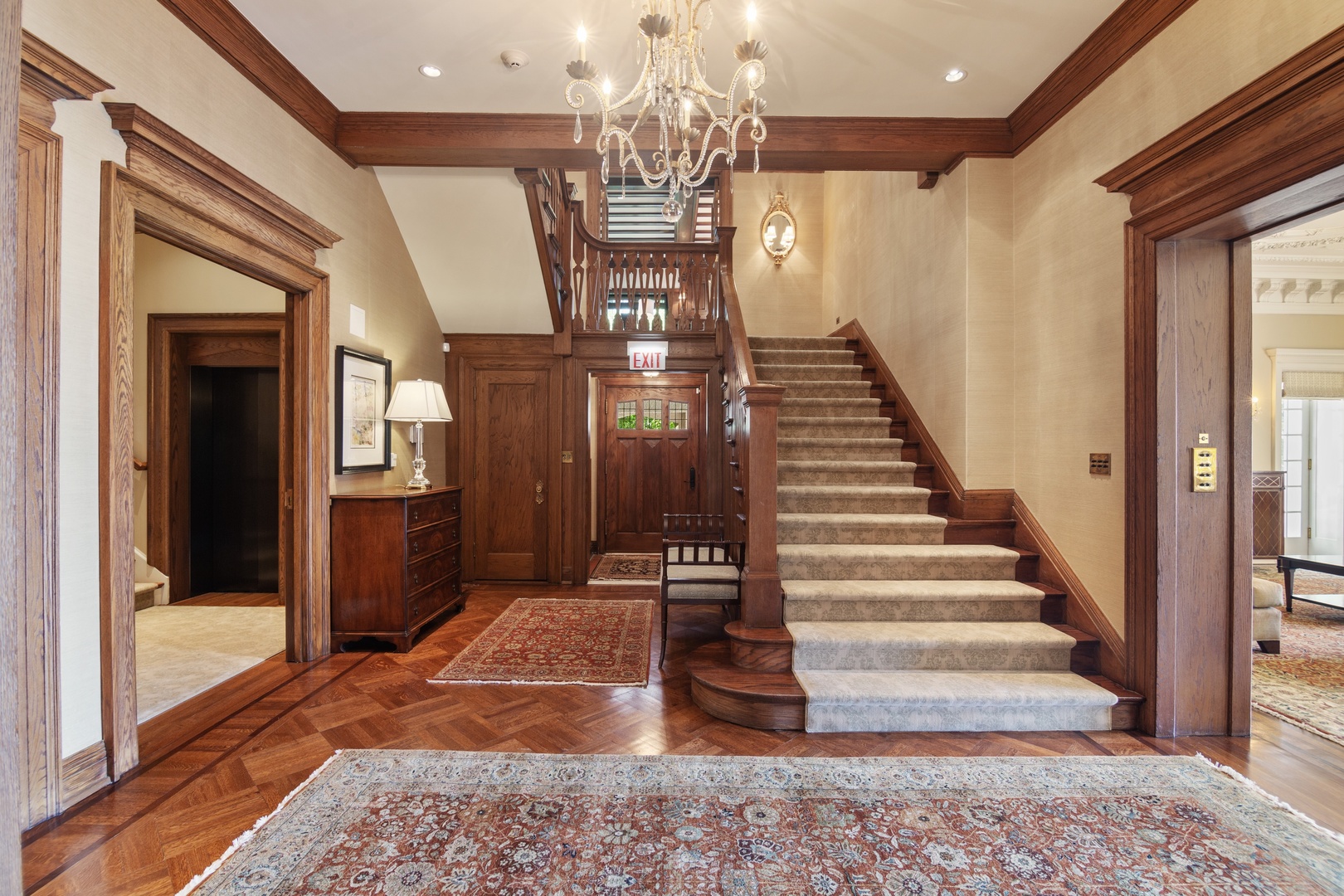 1622 Forest Place Evanston, IL 60201 - Photo 5 of 47 a view of entryway and hall with wooden floor