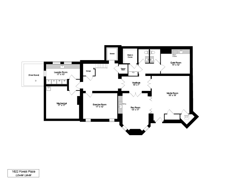 1622 Forest Place Evanston, IL 60201 - Photo 46 of 47 a picture of floor plan