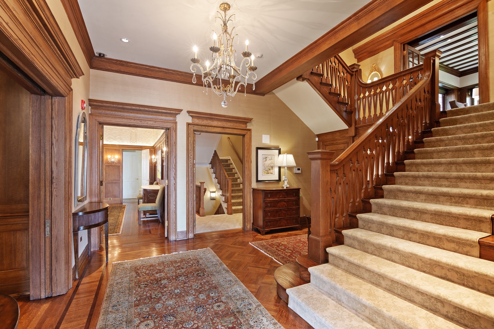 1622 Forest Place Evanston, IL 60201 - Photo 6 of 47 a view of a livingroom with furniture and a chandelier