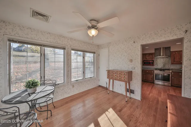 a view of an ocean from a yard