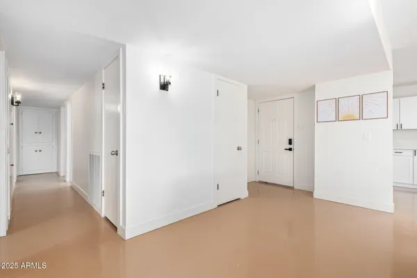 a view of an empty room