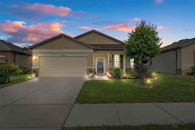 front view of house with a yard