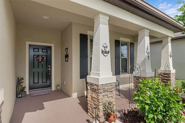 front view of a house with a porch