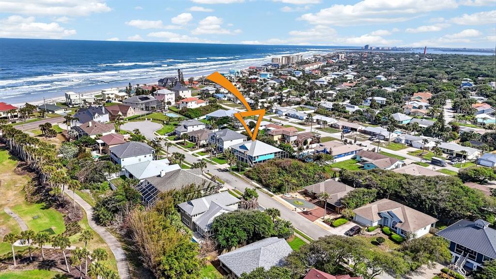 49 Loggerhead Court Ponce Inlet, FL 32127 - Photo 53 of 59 an aerial view of ocean and residential houses with outdoor space
