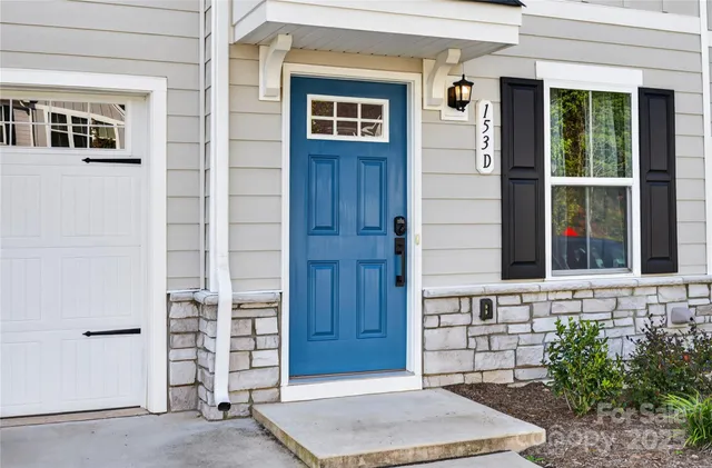 a view of front door of house