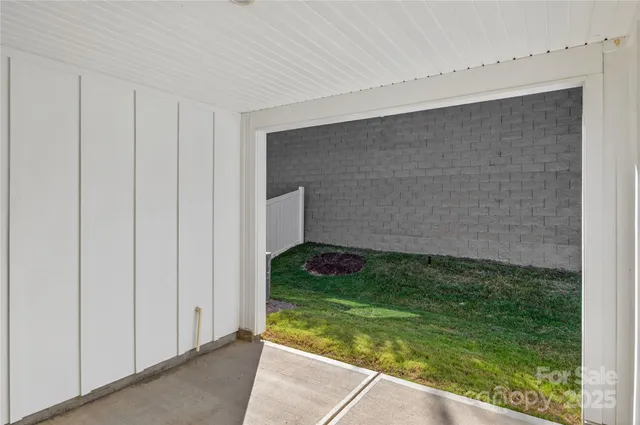 a view of yard from window