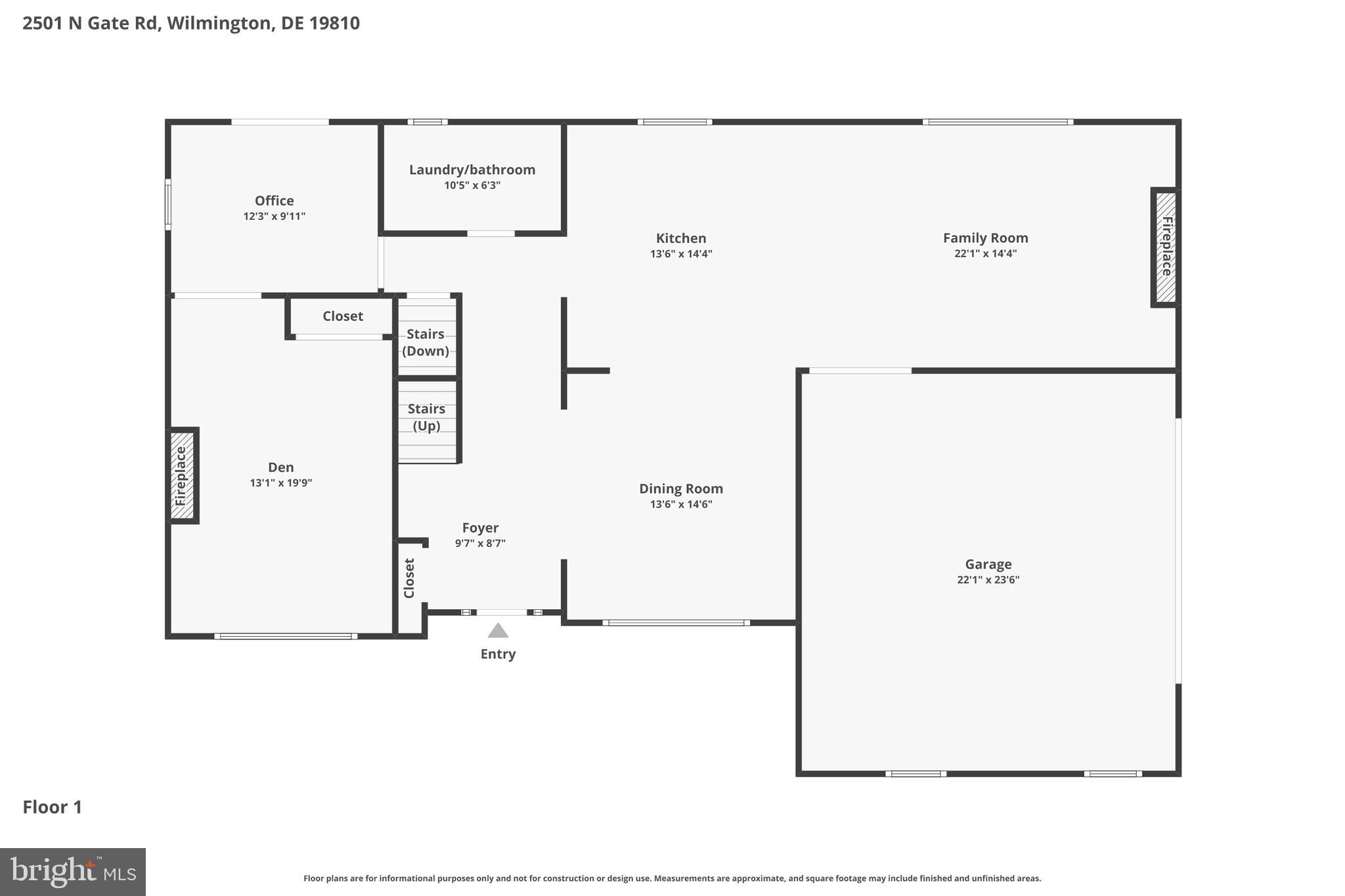 2501 North Gate Road Wilmington, DE 19810 - Photo 88 of 90 First Floor Plan