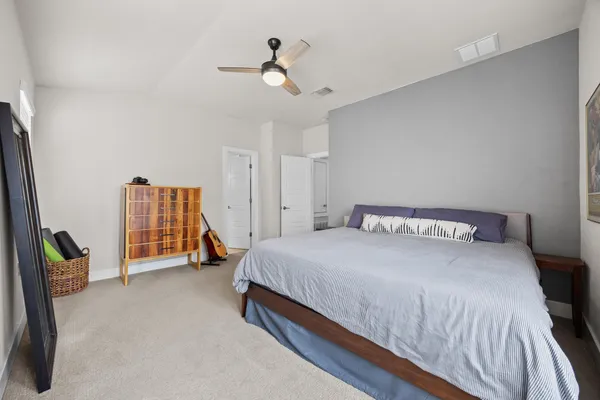 a view of a building from a balcony