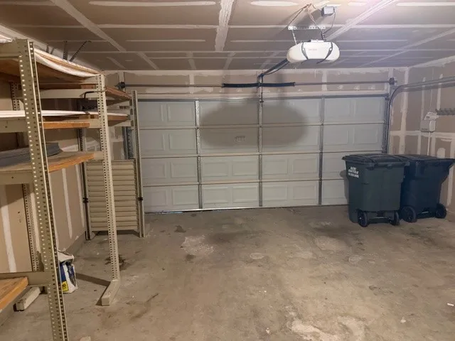 a view of a room with racks