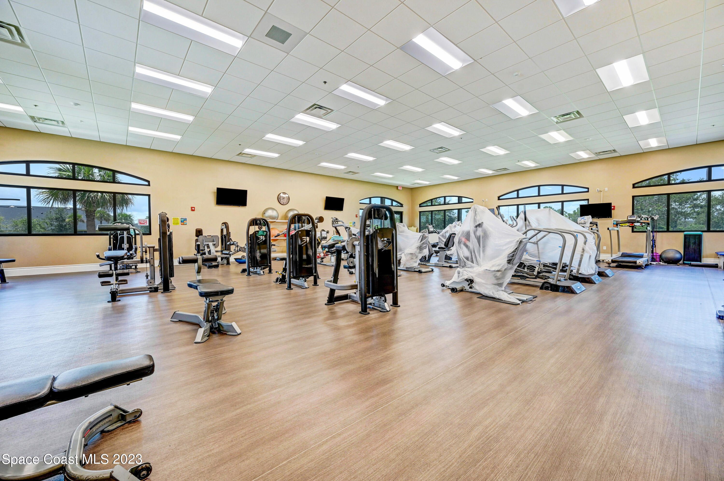 3341 Funston Circle Melbourne, FL 32940 - Photo 41 of 61 a view of a room with gym equipment