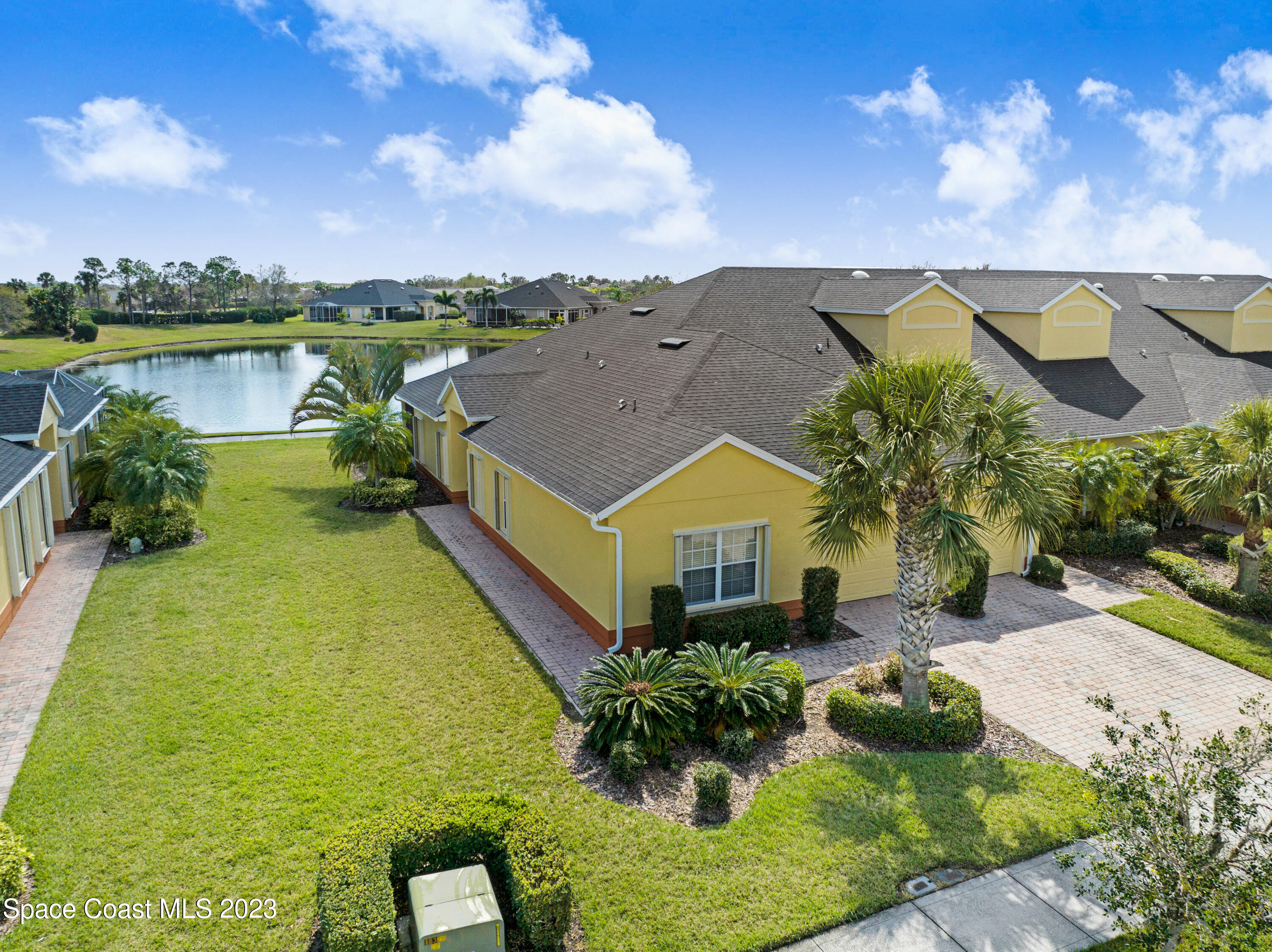 3341 Funston Circle Melbourne, FL 32940 - Photo 47 of 61 a view of a house with a lake view