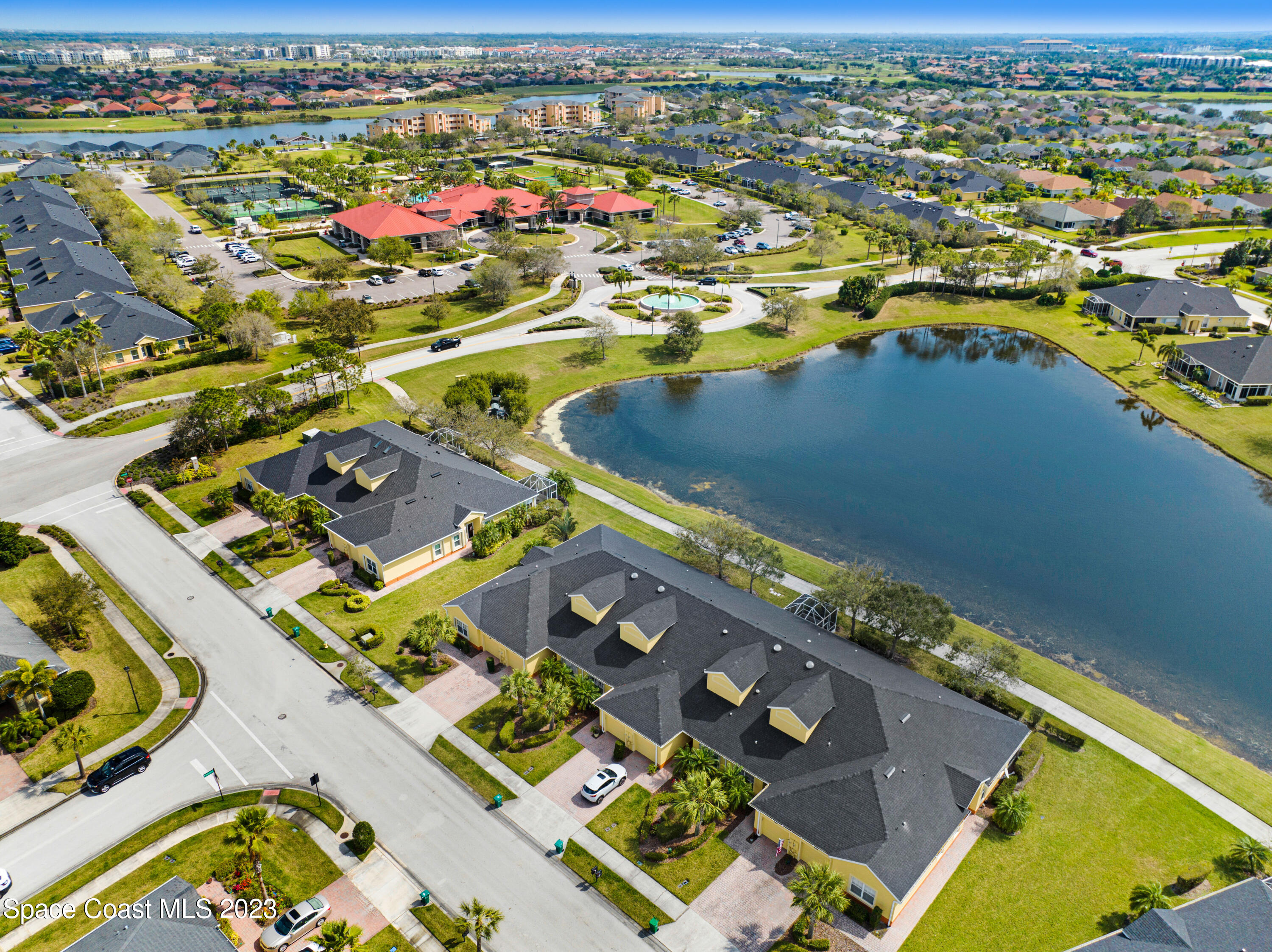3341 Funston Circle Melbourne, FL 32940 - Photo 59 of 61 an aerial view of residential houses with outdoor space