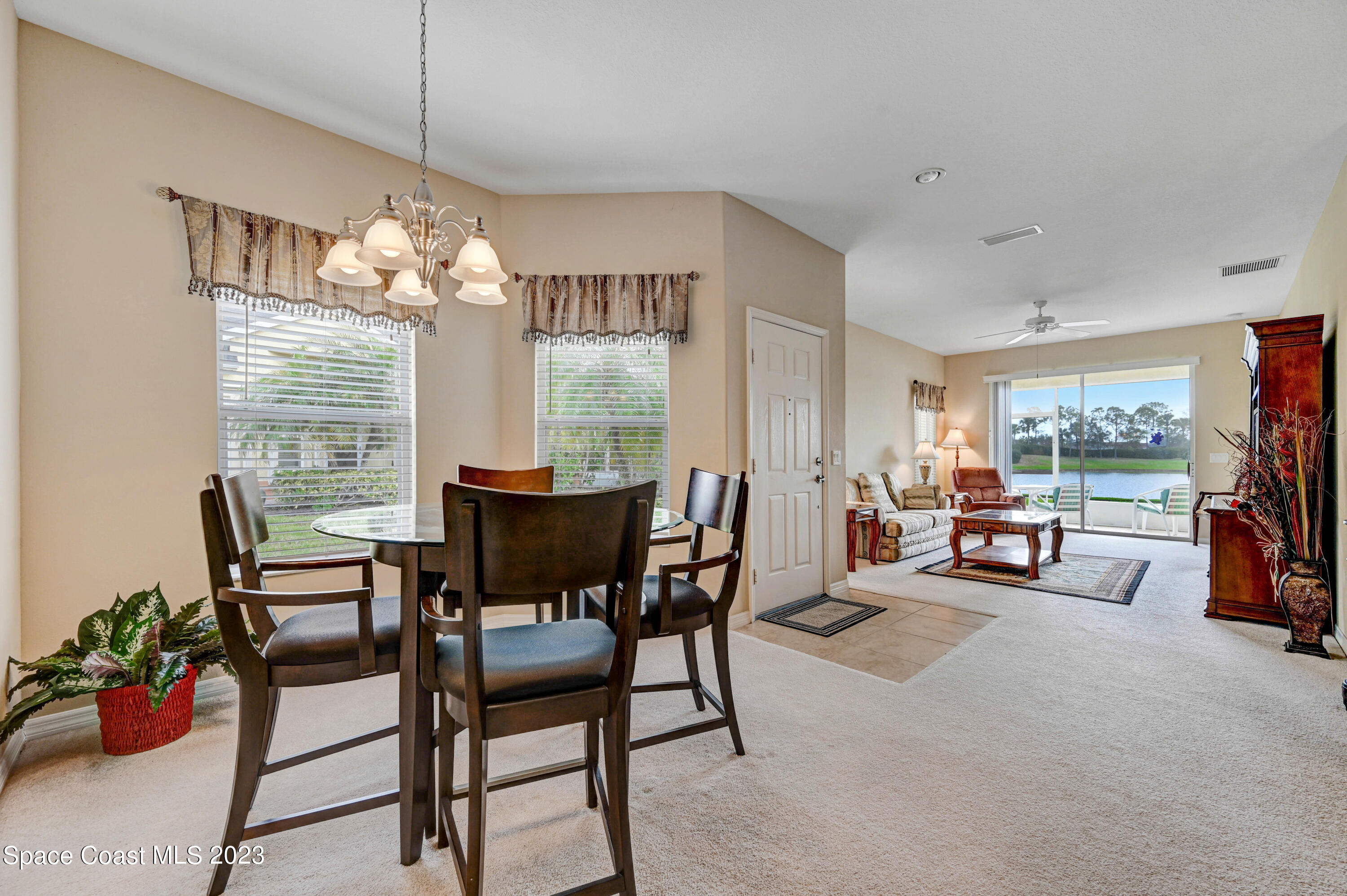 3341 Funston Circle Melbourne, FL 32940 - Photo 8 of 61 a view of a dining room with furniture window and outside view