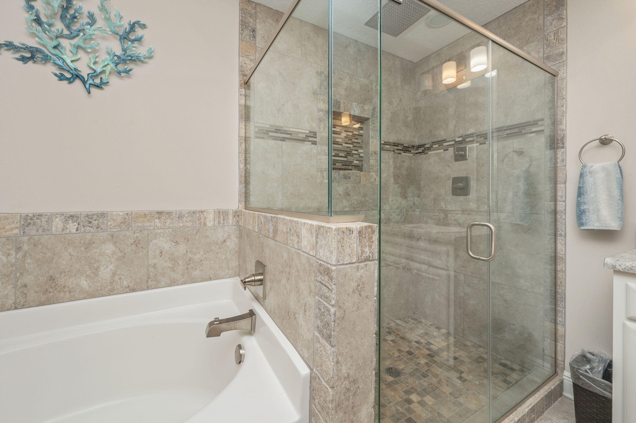 2714 Ola Broxson Road Navarre, FL 32566 - Photo 33 of 52 a bathroom with a bathtub and shower