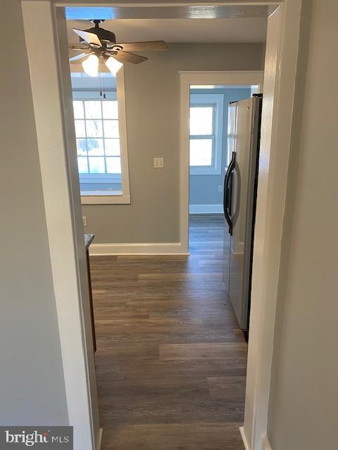 1417 State Road, Unit A Phoenixville, PA 19460 - Photo 17 of 31 a view of a hallway with wooden floor and a window