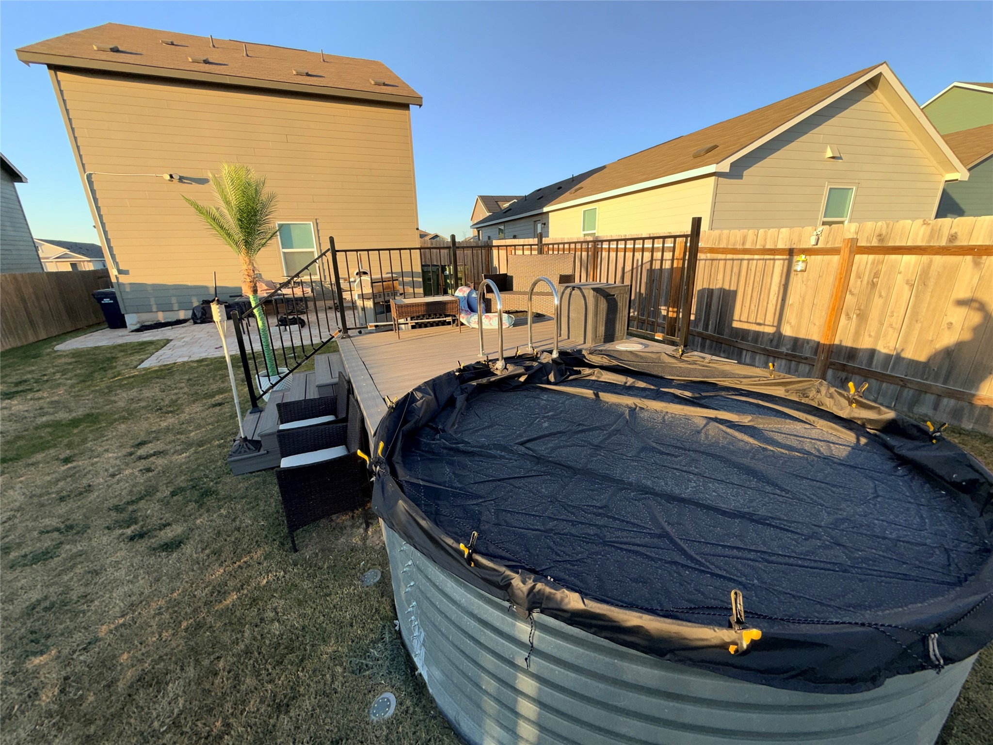 228 Texas Angel Way Jarrell, TX 76537 - Photo 30 of 33 a view of outdoor space with seating area