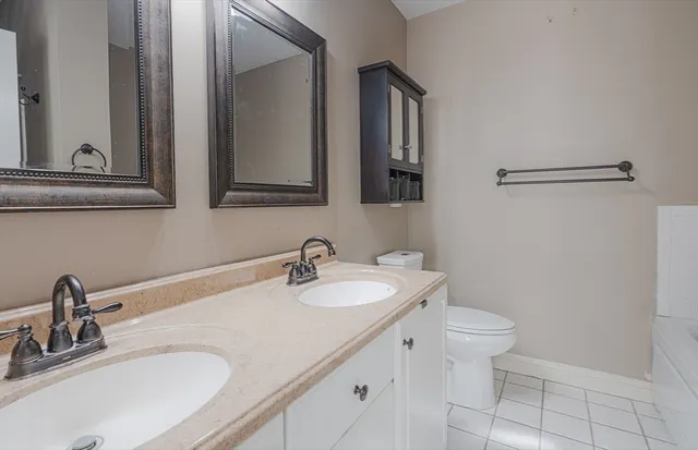 a bathroom with a sink and a toilet