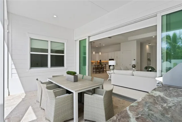 a living room with furniture and window