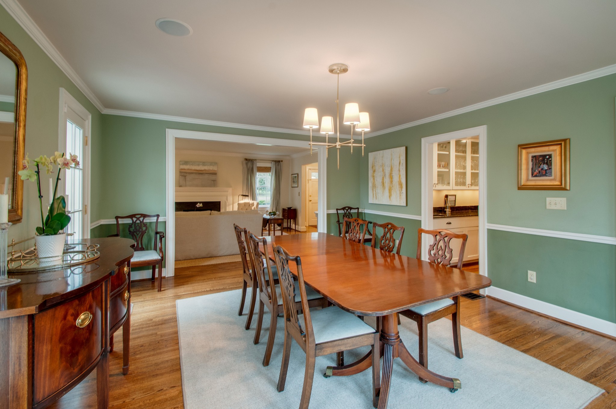 144 Cheek Road Nashville, TN 37205 - Photo 6 of 15 a view of a dining room with furniture and wooden floor