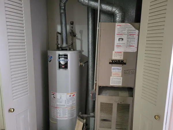 a view of a porch with seating space